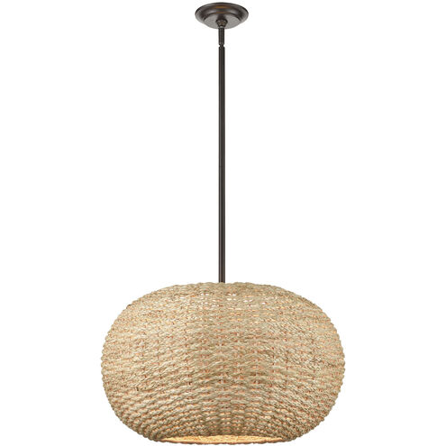 Bemo 3 Light 21.25 inch Oiled Bronze Indoor Pendant Ceiling Light